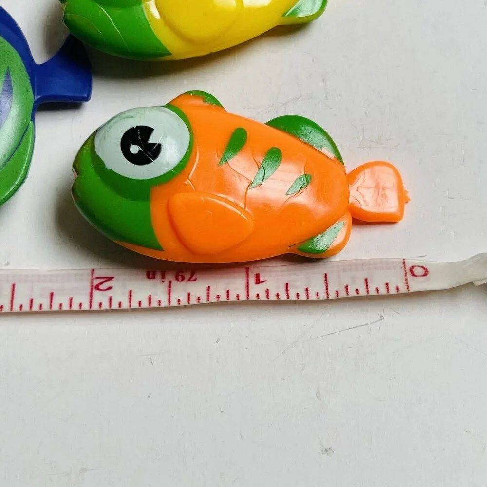 Plastic FishMini Figure Colorful Figurine Marine Ocean Kids Toy Set‎ of 3